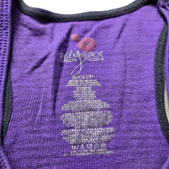 Miley Cyrus stripped razorback tank top S - Picture 2 of 2